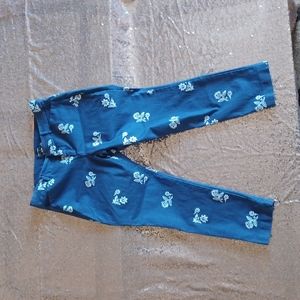 Faux denim pixie pants